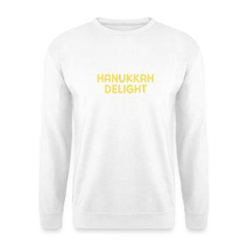 Hanukkah Chanukkah Hanukah - Unisex Pullover - Weiß - Vorne - Alina (178cm) & Michal (187cm)