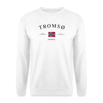 Tromsø Norwegen – Urlaub Souvenir & Geschenk - Unisex Pullover - Weiß - Vorne
