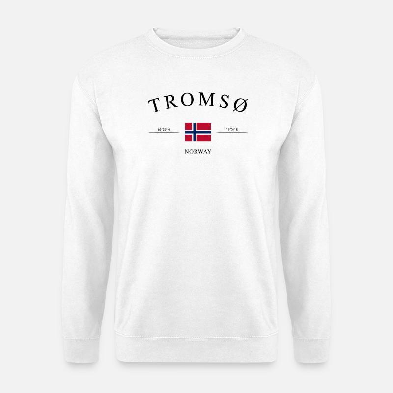Tromsø Norwegen – Urlaub Souvenir & Geschenk - Unisex Pullover - Weiß