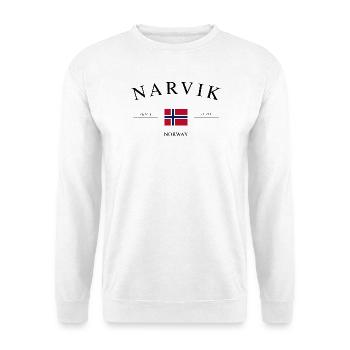 Narvik Norwegen – Urlaub Souvenir & Geschenk - Unisex Pullover - Weiß - Vorne