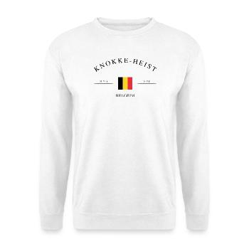 Knokke-Heist Belgique – Souvenir et cadeau de Noël - Sweat-shirt Unisexe - blanc - Devant