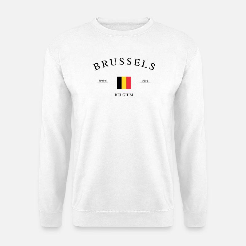 Brüssel Belgien – Urlaub Souvenir & Geschenk - Unisex Pullover - Weiß