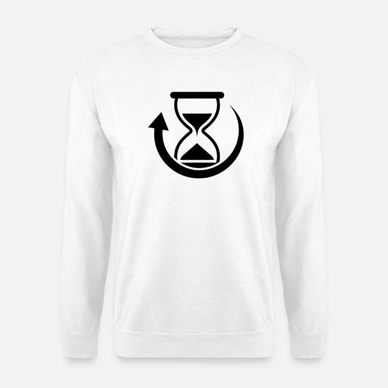 Time rotation graphics - Unisex Sweatshirt - white