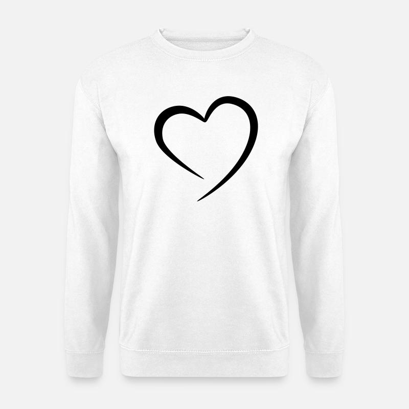 Heart - Unisex Sweatshirt - white