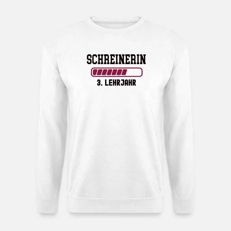 Apprenticeship carpenter 3rd year carpenter apprenticeship - Unisex Sweatshirt - white