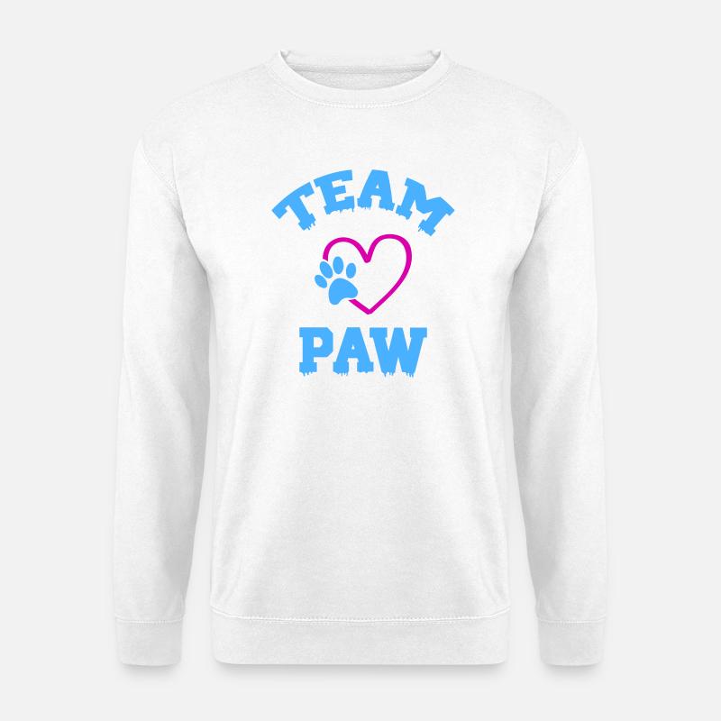 Team Pfoten Herz Logo - Unisex Pullover - Weiß