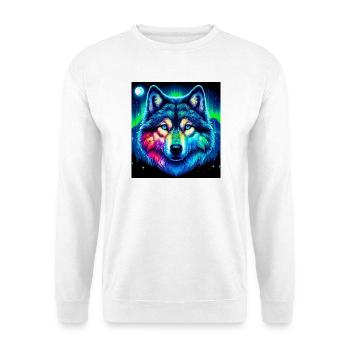 Wolf - Unisex Pullover - Weiß - Vorne
