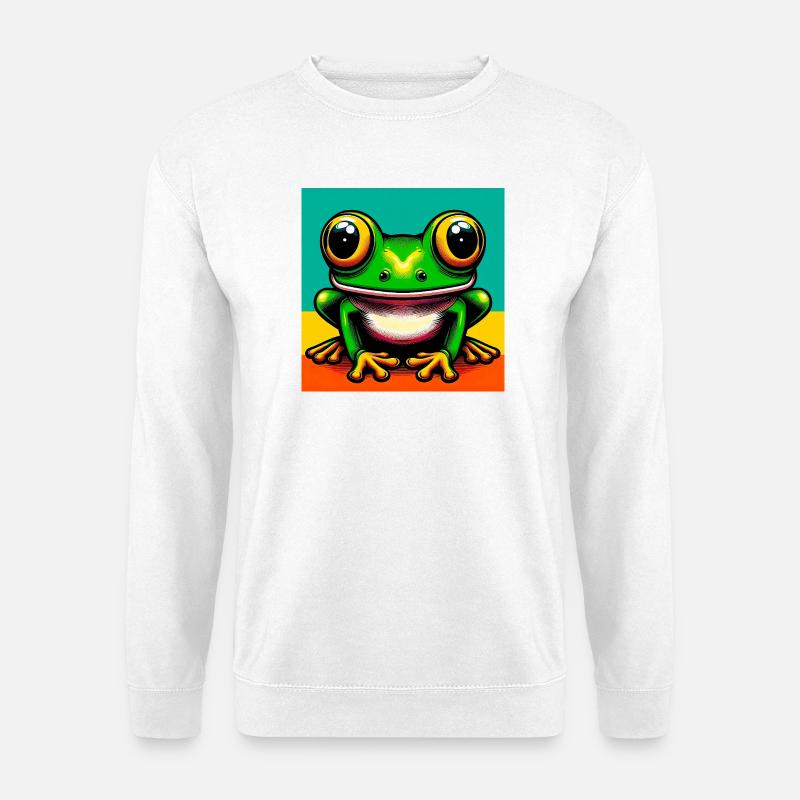 Frosch - Unisex Pullover - Weiß