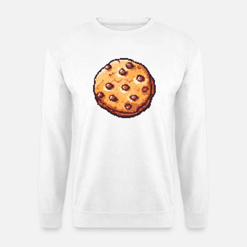 Pixelkeks Pixelcookie Retrokunst - Unisex Pullover - Weiß