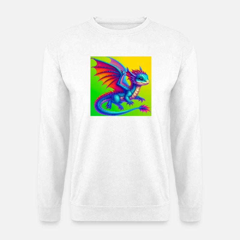 Drache - Unisex Pullover - Weiß