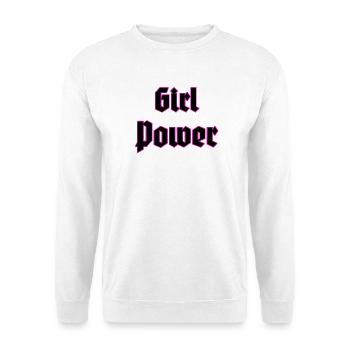 Girl Power Neon Outline - Unisex Sweatshirt - white - Front