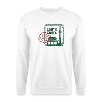 South Korea Souvenir – I Was There Design - Unisex Sweatshirt - white - Front