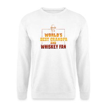 Whiskey Spruch Whiskeytrinker Whiskeyliebhaber - Unisex Pullover - Weiß - Vorne - Alina (178cm) & Michal (187cm)