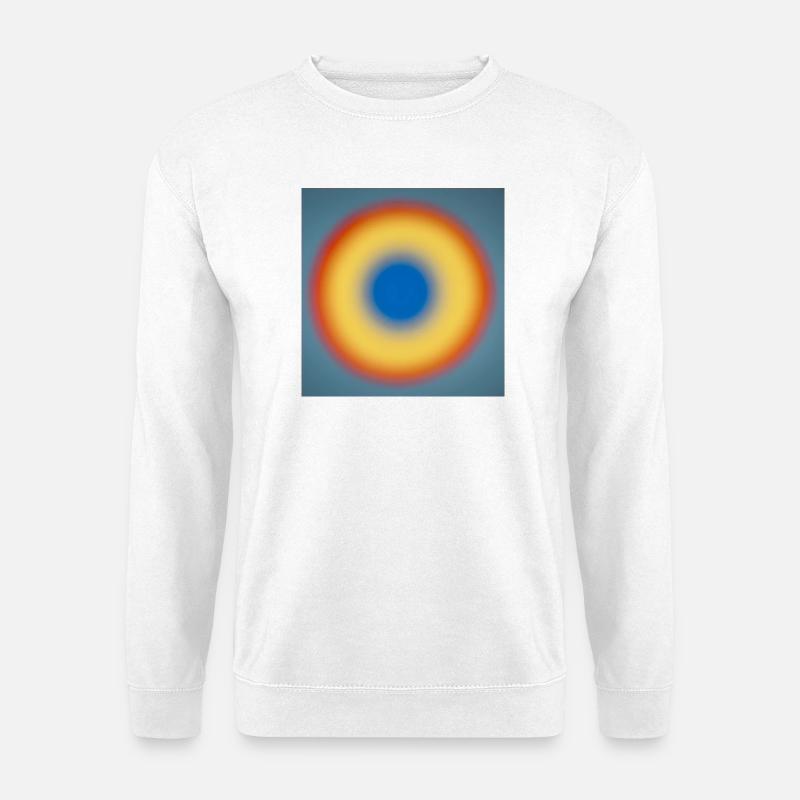 Blauer circle_001 - Unisex Pullover - Weiß
