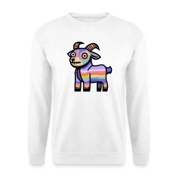 Chèvre de montagne Halloween Bande dessinée drôle - Sweat-shirt Unisexe - blanc - Devant