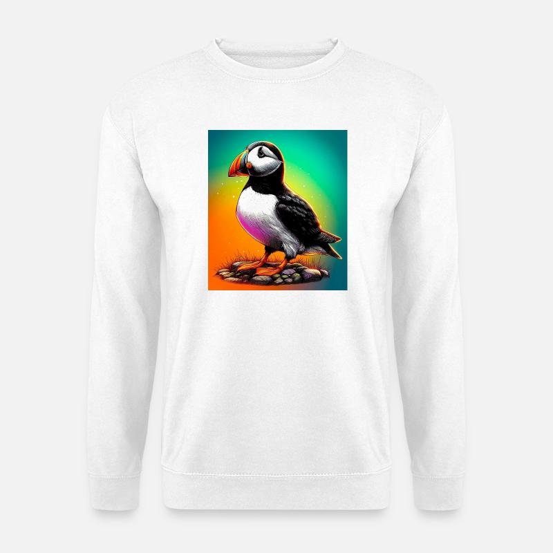 Papageitaucher - Unisex Pullover - Weiß