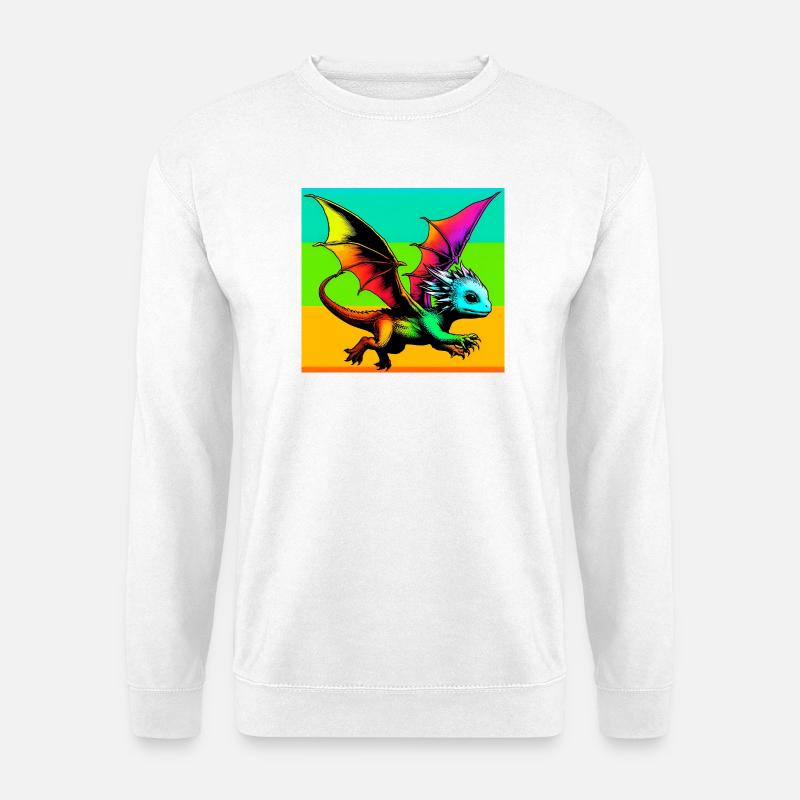 Drache - Unisex Pullover - Weiß
