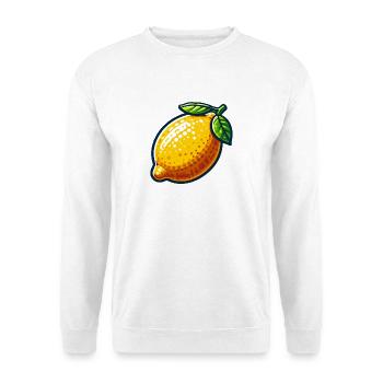Citron Cartoon Lumineux - Sweat-shirt Unisexe - blanc - Devant