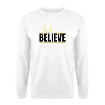 Nous croyons au lettrage - Sweat-shirt Unisexe - blanc - Devant