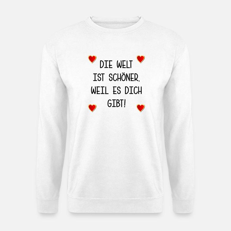 BEZIEHUNG FREUNDSCHAFT SPRÜCHE - Unisex Pullover - Weiß