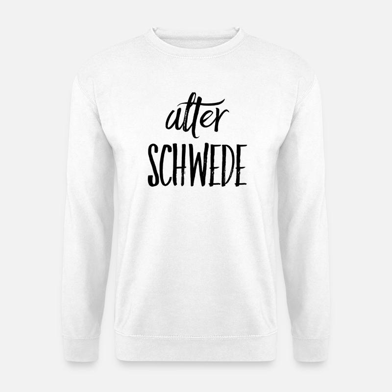 Alter Schwede - Lustiger Spruch - Funny - Unisex Pullover - Weiß