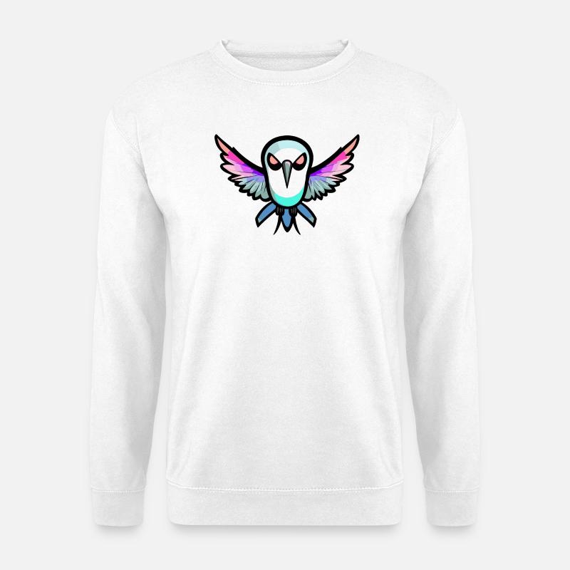 Kolibri Vogel Halloween Comic Lustig - Unisex Pullover - Weiß