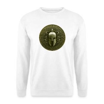 Spartaner Helm Mythologie Gladiator - Unisex Pullover - Weiß - Vorne