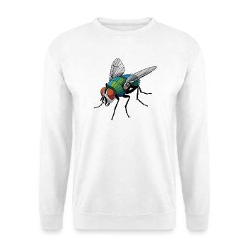 Fly - Cool Low Poly Logo - Unisex Sweatshirt - white - Front