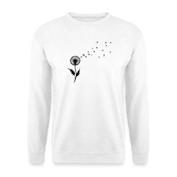 Dandelion Wishes & Freedom Blowing Seeds - Unisex Pullover - Weiß - Vorne