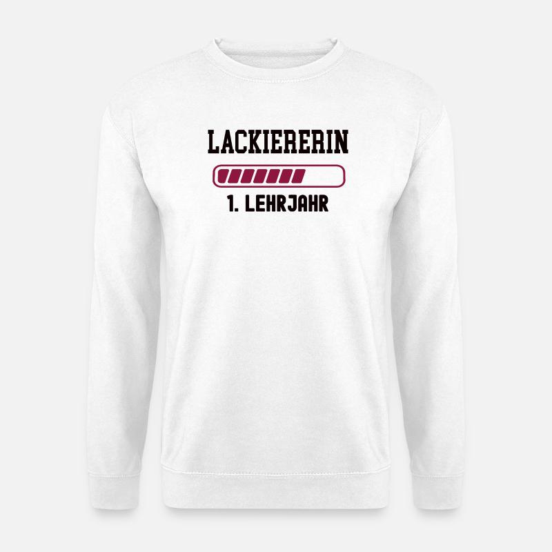 Apprenticeship varnisher 1st year painter apprenticeship - Unisex Sweatshirt - white