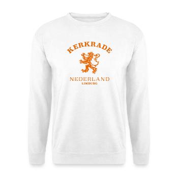 Kerkrade Nederland Netherlands - Unisex Pullover - Weiß - Vorne - Alina (178cm) & Michal (187cm)