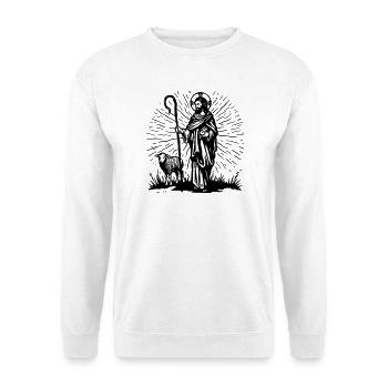 Good Shepherd Illustration - Unisex Sweatshirt - white - Front