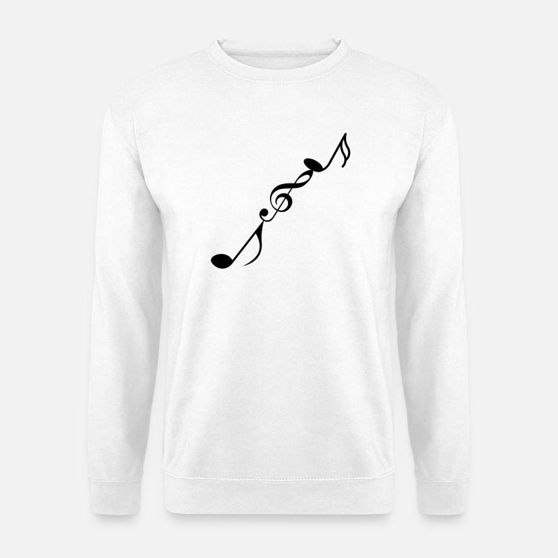 Musical notes - Unisex Sweatshirt - white
