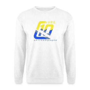 Logo 10 Aube - Sweat-shirt Unisexe - blanc - Devant