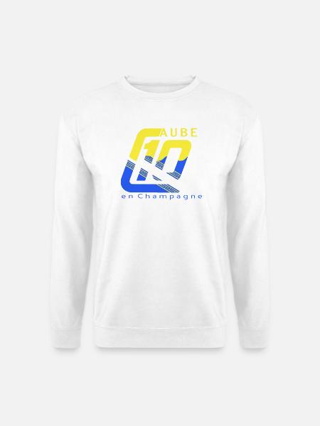 Logo 10 Aube - Sweat-shirt Unisexe - blanc
