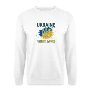 Ukraine Unity and Freedom - Unisex Sweatshirt - white - Front