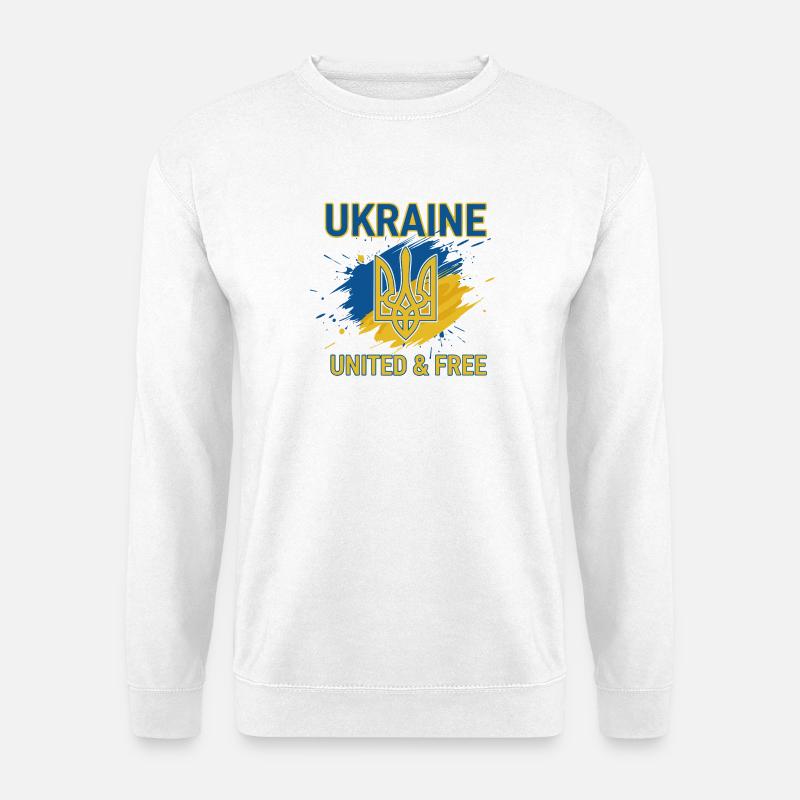 Ukraine Unity and Freedom - Unisex Sweatshirt - white