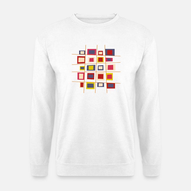 Design patchwork réalisé par Cean - Sweat-shirt Unisexe - blanc