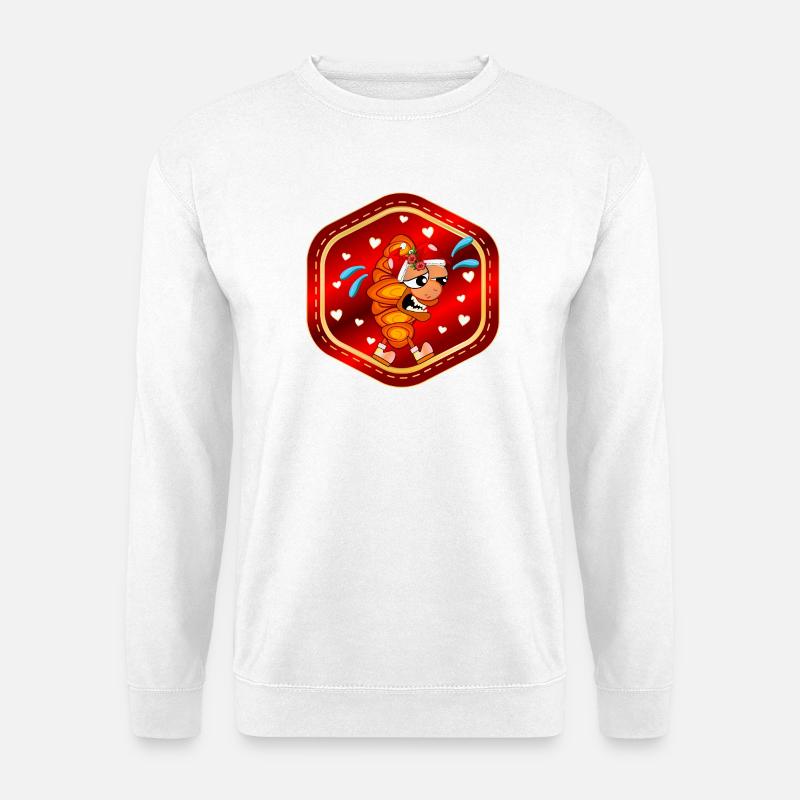 WEIHNACHTEN FRANZBRÖTCHEN - Unisex Pullover - Weiß