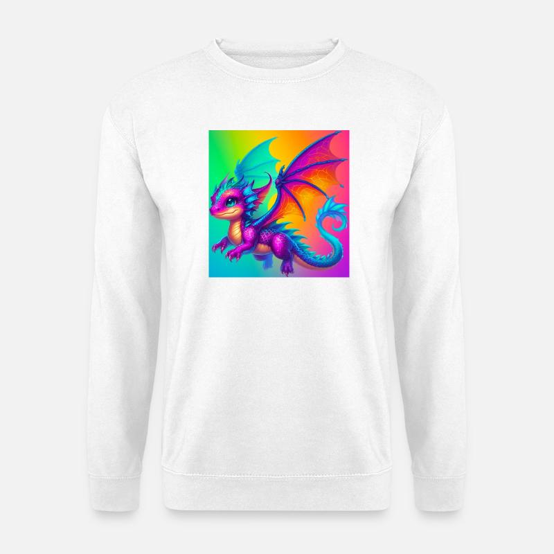 Drache - Unisex Pullover - Weiß