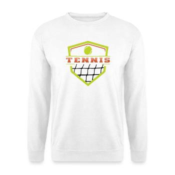 Logo Tennis  - Sweat-shirt Unisexe - blanc - Devant
