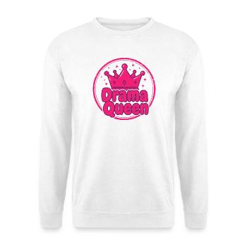 Drama Queen Fun Shirt Hoodie - Unisex Sweatshirt - white - Front