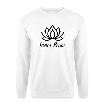 Inner Peace Lotus Yoga T-Shirt - Unisex Pullover - Weiß - Vorne