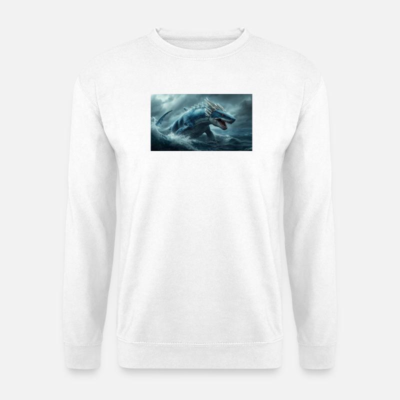 Drachenhai2 - Unisex Pullover - Weiß