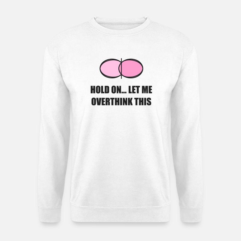 Overthinking-Club - Unisex Pullover - Weiß