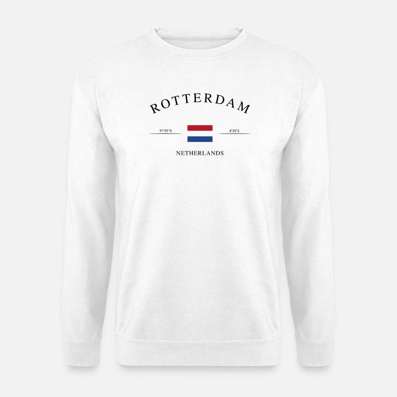 Rotterdam Niederlande – Urlaub Souvenir & Geschenk - Unisex Pullover - Weiß