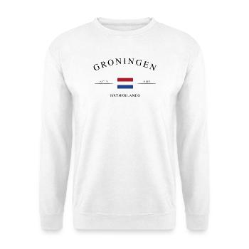 Groningen Niederlande – Urlaub Souvenir & Geschenk - Unisex Pullover - Weiß - Vorne