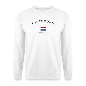 Giethoorn Netherlands – Holiday Souvenir & Gift - Unisex Sweatshirt - white - Front