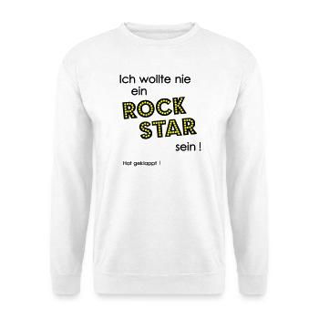 Rock Star - Unisex Sweatshirt - white - Front