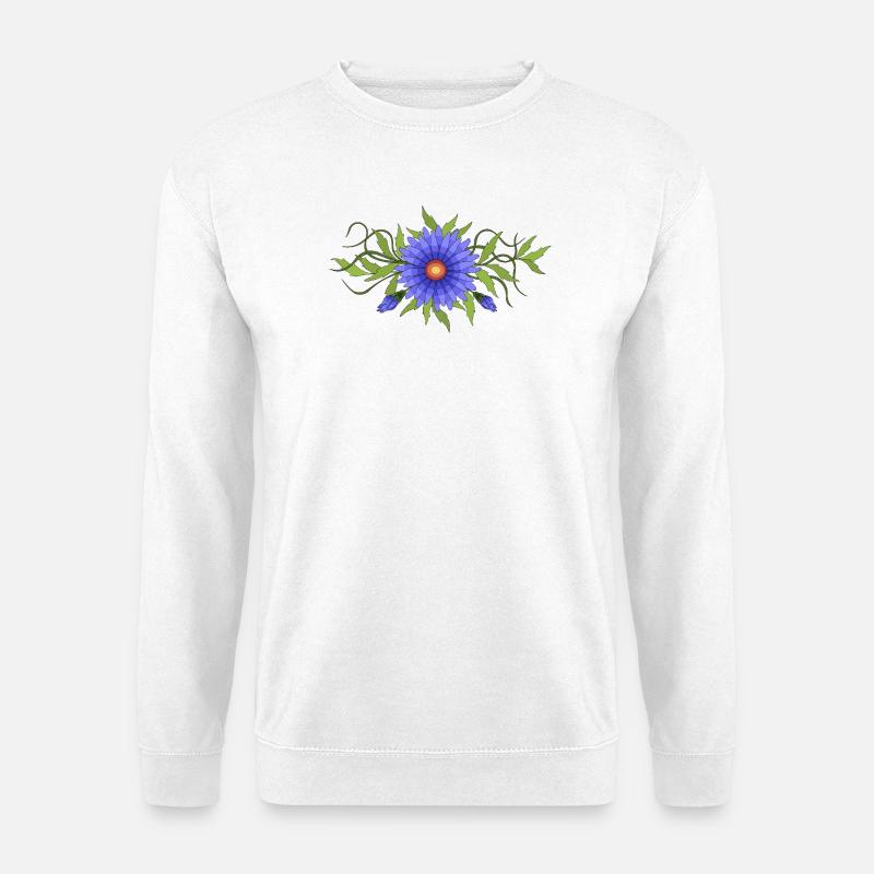 Blume - Unisex Pullover - Weiß
